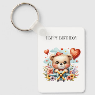 Chaveiro Aniversário do Piloto Ursinho