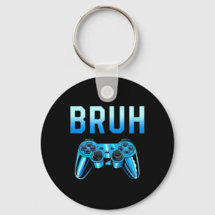 Chaveiro Aniversário engraçado do irmão gamer meme Bruh, fr