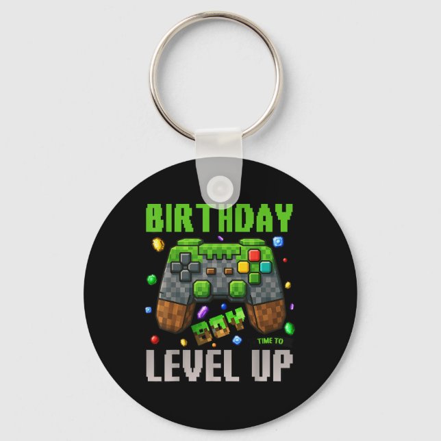 Chaveiro Aniversário, Hora Do Aniversário Para Aproximar O  (Frente)