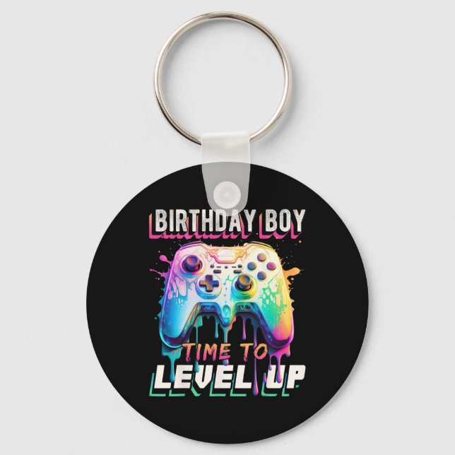 Chaveiro Aniversário, Hora Do Aniversário Para Aproximar O  (Frente)