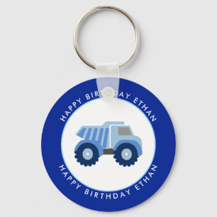 Chaveiro Aniversário Personalizado do Caminhão Azul