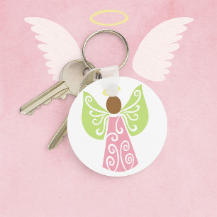 Chaveiro Anjo a Rosa