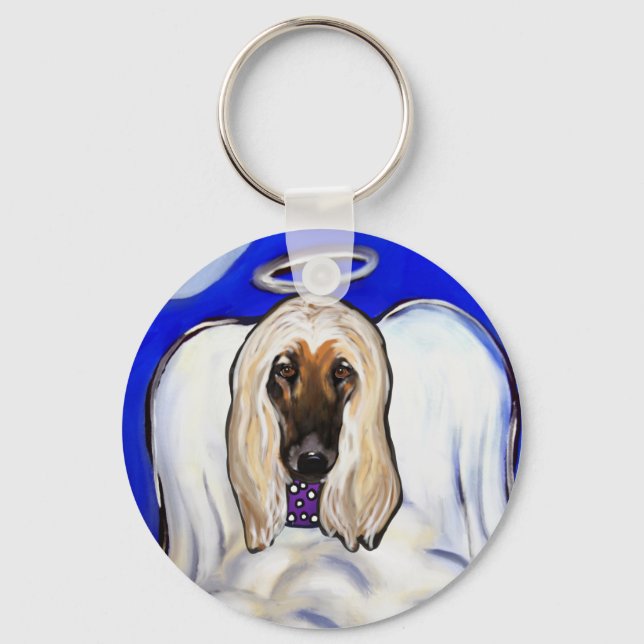 Chaveiro Anjo Afghan Hound (Frente)