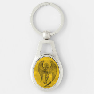 Chaveiro Anjo, Arte Lápis em Marmor Design