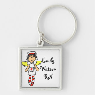 Chaveiro Anjo da enfermeira personalizado