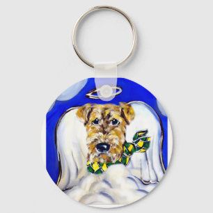 Chaveiro Anjo de Airedale Terrier
