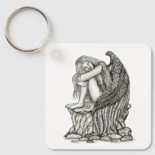 Chaveiro Anjo dormindo na pedra