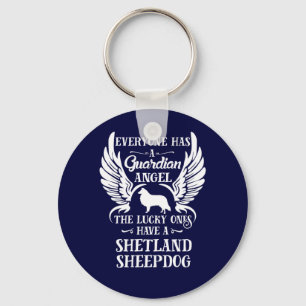 Chaveiro Anjo guardião de animais de companhia Shetland She
