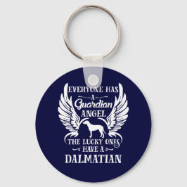 Chaveiro Anjo guardião do cão de estimação da Dalmácia