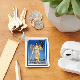 Chaveiro Anjo Patriótico da Mulher Vintage, obrigações da G