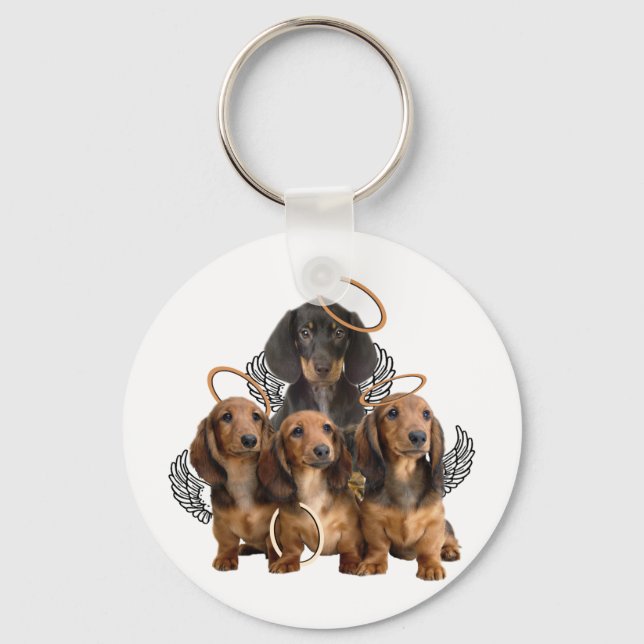 Chaveiro Anjos Dachshund (Frente)