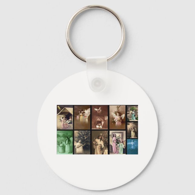 Chaveiro Anjos de Feriado I Personalizáveis (Frente)