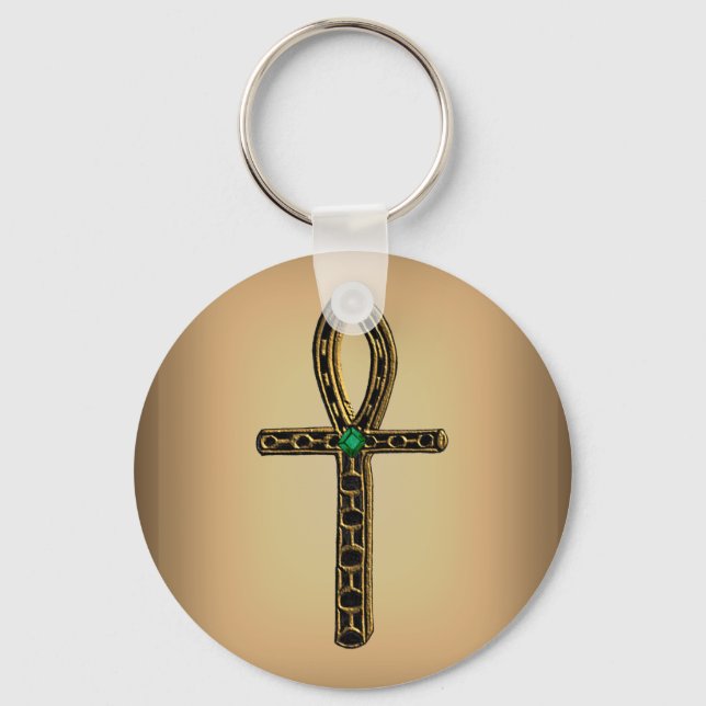 Chaveiro Ankh (ouro) (Frente)