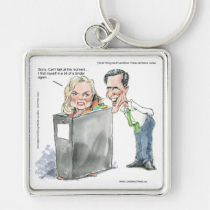 Chaveiro Ann Romney Em Um Binder Engraçado Oferece Camiseta