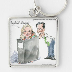 Chaveiro Ann Romney Em Uma Pasta Presentes Engraçados Camis