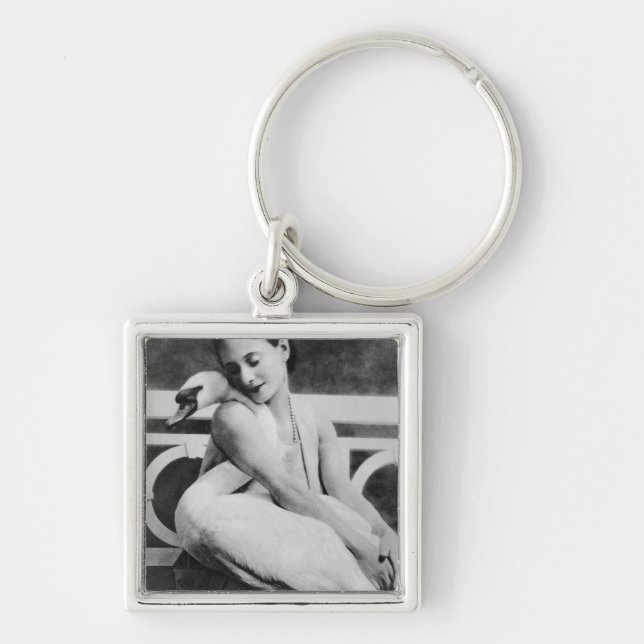 Chaveiro Anna Pavlova com sua cisne Jack do animal de (Frente)