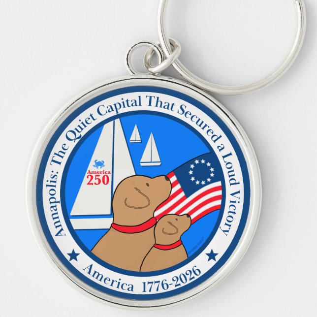 Chaveiro Annapolis 250º Aniversário da América (Frente)