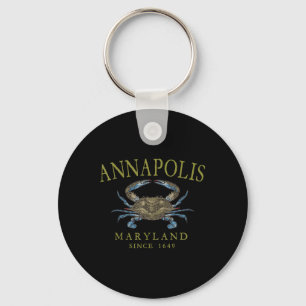 Chaveiro Annapolis Maryland Caranguejo Azul Desde 1649 Oliv