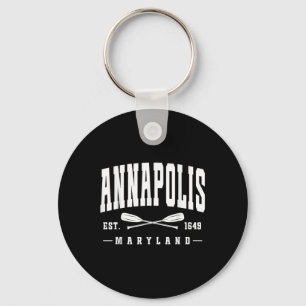 Chaveiro Annapolis Maryland Est. 1649 Remos Cruzados Vela