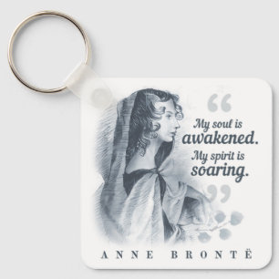 Chaveiro Anne Bronte Cita Que Minha Alma Está Acordada