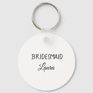 Chaveiro Ano de presente de bridesmaid de nome de adição