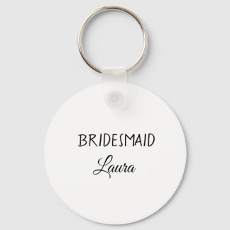 Chaveiro Ano de presente de bridesmaid de nome de adição si