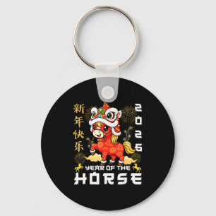 Chaveiro Ano do Cavalo 2026 Ano Novo Lunar Ano Novo Chinês