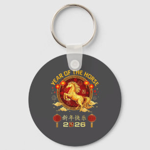 Chaveiro Ano do Cavalo 2026 Ano Novo Lunar Chinês Zodi