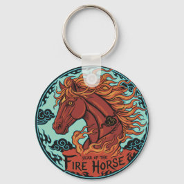 Chaveiro Ano do Cavalo de Fogo