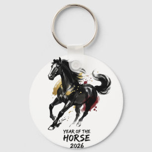 Chaveiro Ano Novo Chinês 2026 Cavalo Arte