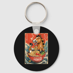 Chaveiro Ano Novo Chinês Zodiac do Cavalo 2026 Ramen Me