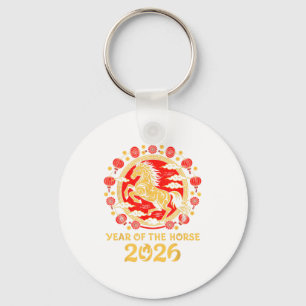 Chaveiro Ano Novo Lunar Chinês 2026 Ano do Cavalo Zodi