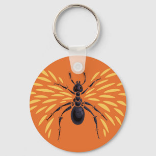Chaveiro Ant Insect Lover Fiery Orange