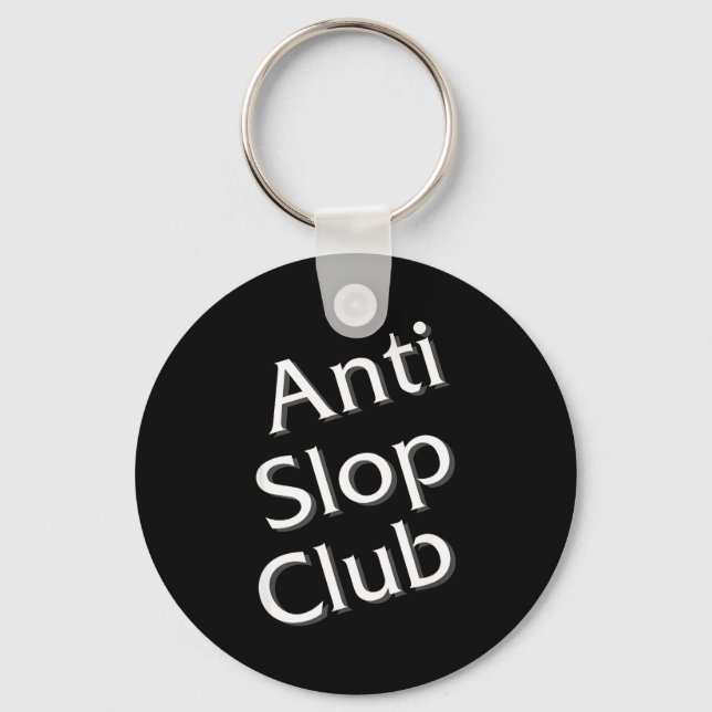 Chaveiro Anti Slop Club Artificial Intelligence Ai Llm Desi (Frente)