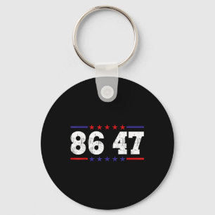 Chaveiro Anti Trump 86 47 Humor Político Retro Vintage