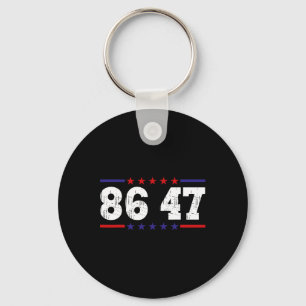 Chaveiro Anti Trump 86 47 Humor Político Retro Vintage