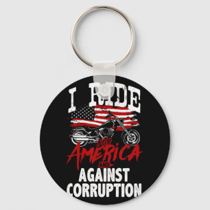 Chaveiro Anti-Trump Biker Resiste Contra Protesto de Corrup