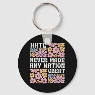 Chaveiro Anti Trump Floral Borboletas Democrata Presidente