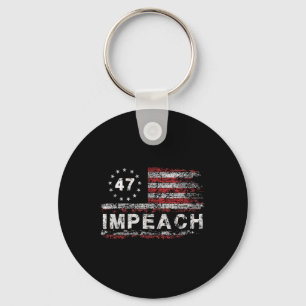 Chaveiro Anti Trump Impeach 47 Trump 47th Presidente dos EU