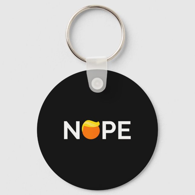 Chaveiro Anti-trump - Nope, Gift Para Pessoas Contra Trump (Frente)
