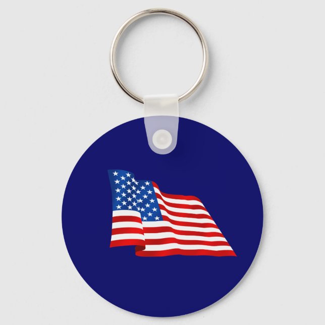 Chaveiro Antiga bandeira glória dos EUA dos Estados Unidos (Frente)