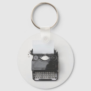 Chaveiro Antiga Máquina de Escrever para Autor, Jornalista,