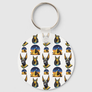 Chaveiro Antiga Pirâmide do Egito, Anubis - Design