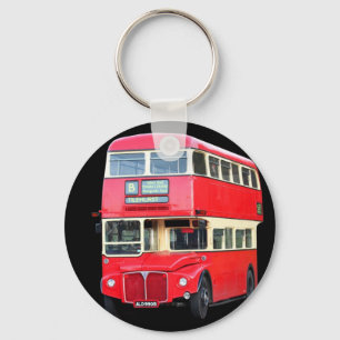 Chaveiro Antigo ônibus de Londres vermelho de cerca de 1950