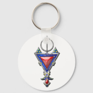 Chaveiro antigo símbolo tribal de joias de berbere pendent