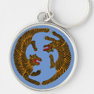 Chaveiro Antigos Tigres Folk Japoneses
