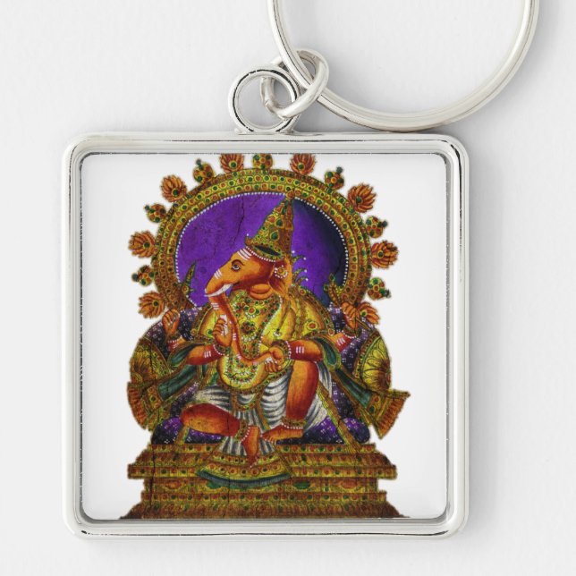 Chaveiro Antiguidade de Ganesha Deva | faça seu próprio his (Frente)
