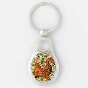 Chaveiro Antiguidade de Peixe Azulejo Antigo