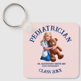 Chaveiro antistress pediatrician teddy bear kids university