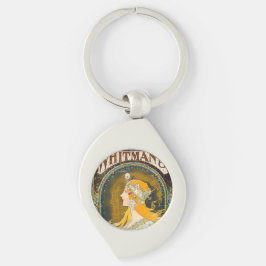 Chaveiro Anúncio de Alphonse Mucha Vintage Whitman